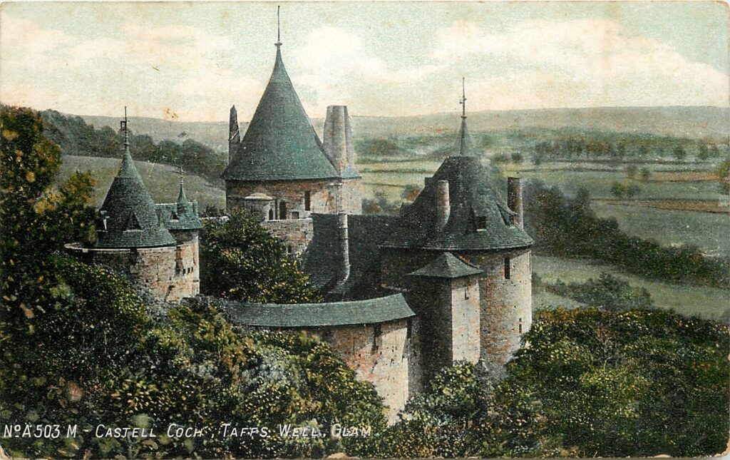 Postcard featuring Castell Coch