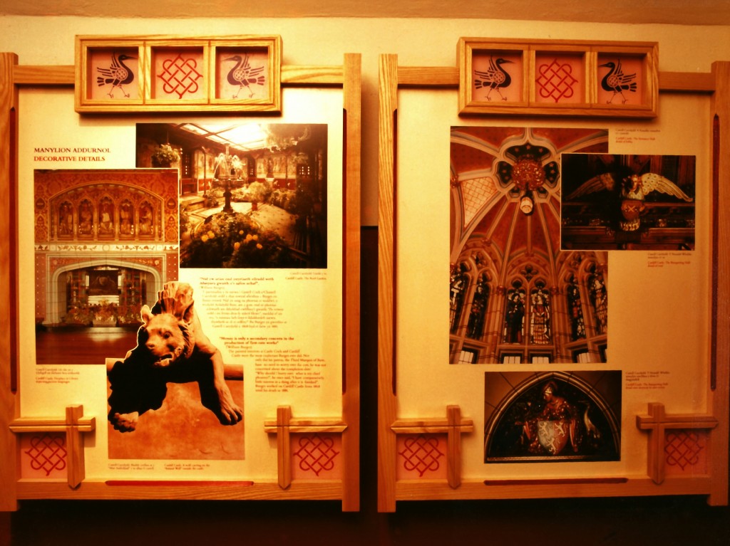 Information panels in Castell Coch