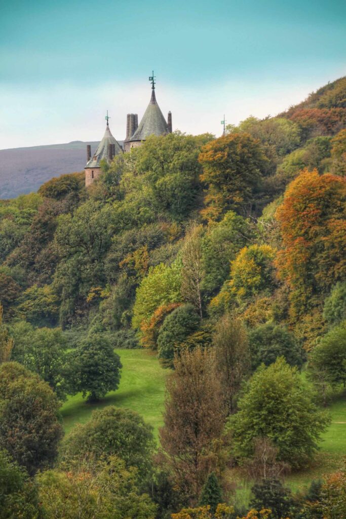 Castell Coch in autumnal trees