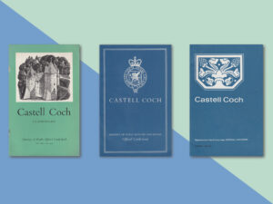 Three old guidebooks for Castell Coch