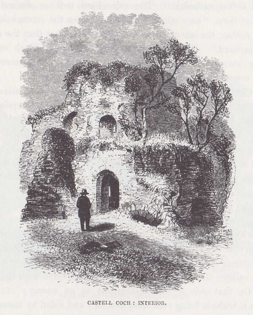Illustration of Castell Coch by EM Wimperis
