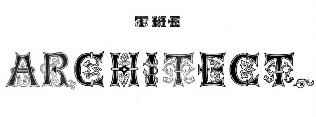 Decorative illustration of The Architect journal's name