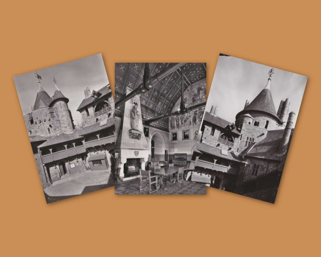 Three postcards of Castell Coch