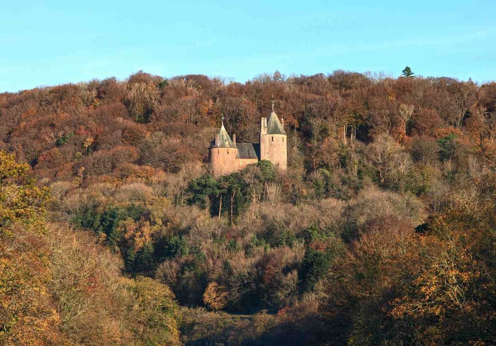 Castell Coch surrounded by Fforest Fawr