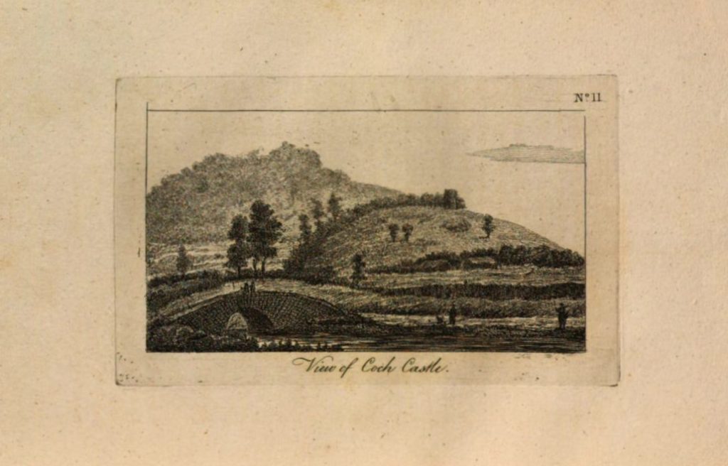 Illustration of Castell Coch from, "Letters Describing a Tour Through Part of South Wales", 1797